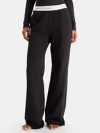 Piżamy damskie - Calvin Klein Underwear Spodnie piżamowe LV00QS7518 Czarny Regular Fit - miniaturka - grafika 1