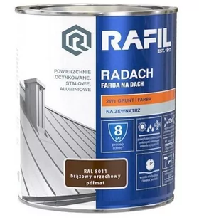 Farba Na Dach Radach 0,75L Brązowy Orzech Ral 8011 Rafil - Farby wewnętrzne - miniaturka - grafika 1