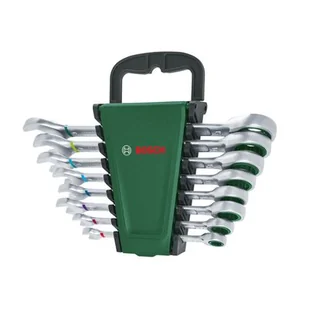 Zestaw kluczy płasko-oczkowych z grzechotką Bosch 1600A027PS 8 szt. - Klucze i nasadki - miniaturka - grafika 1