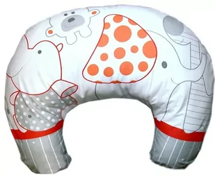 Rogal poduszka fasolka dziecięca do karmienia BAWEŁNA - Zoo czerwień - Poduszki do karmienia - miniaturka - grafika 1