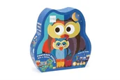 Puzzle - Scratch, Dwustronne Puzzle XL Sowa "dzień i noc"  (39 elementów) - SCRATCH - miniaturka - grafika 1