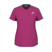 Koszulki i topy damskie - HEAD TIE-Break T-Shirt damski, żywy różowy, L - miniaturka - grafika 1