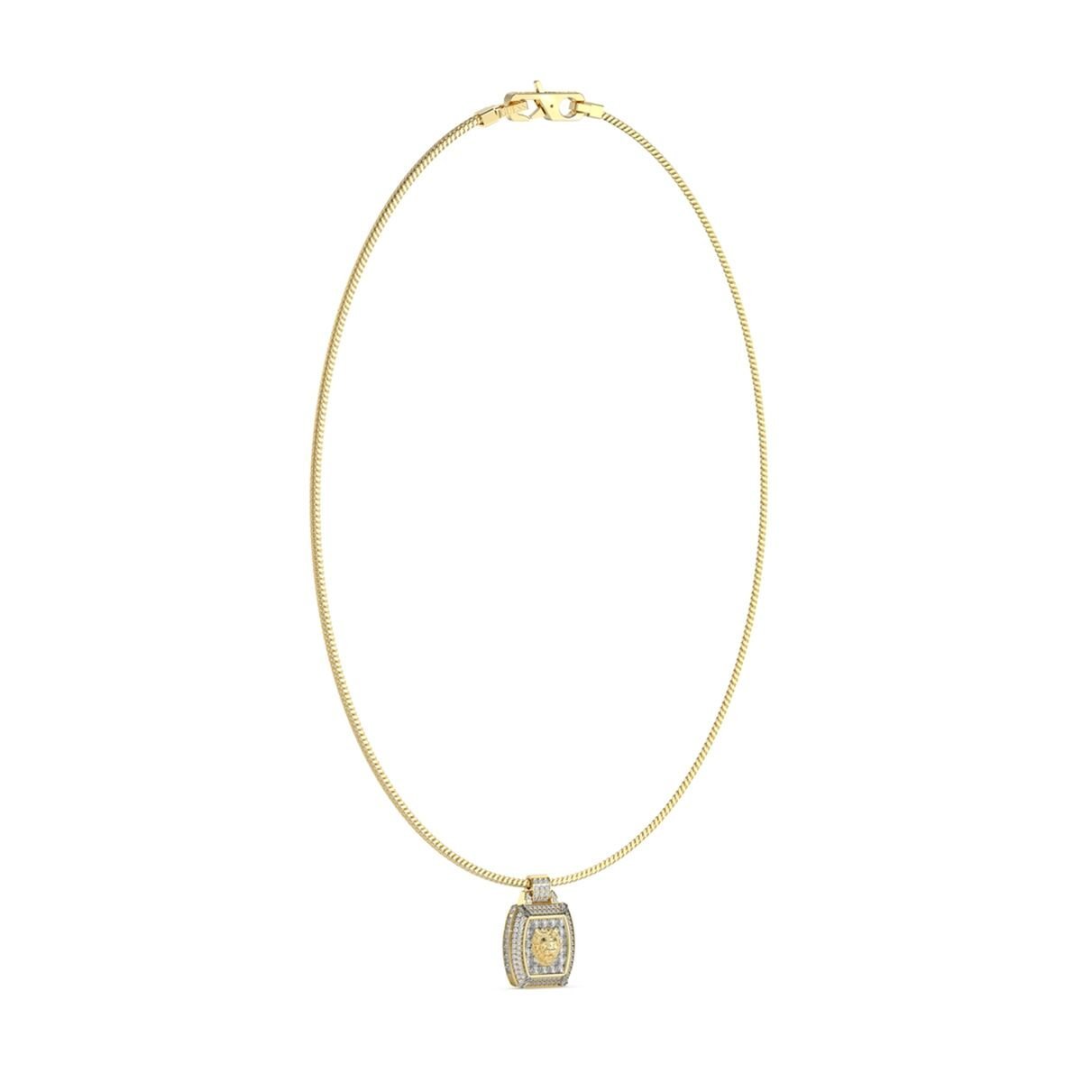 Wisiorek Męski Guess JUMN05001JWYGT-U Złoty