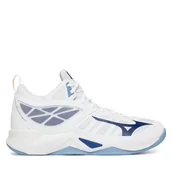 Buty sportowe męskie - Buty halowe Mizuno Wave Dimension Mid V1GA2245 Biały - miniaturka - grafika 1