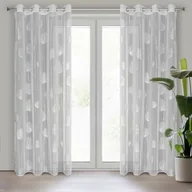 Zasłony - Zasłona gotowa na przelotkach HELEN 260 x 140 cm biały - miniaturka - grafika 1