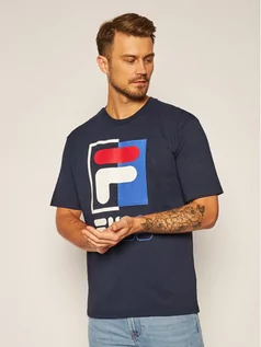 Koszulki męskie - Fila T-Shirt Saku 687475 Granatowy Regular Fit - grafika 1
