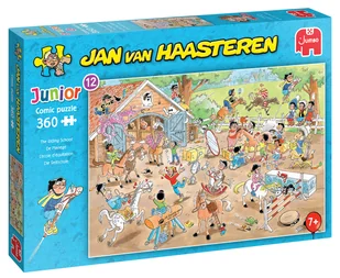 Puzzle, Jan van Haasteren, Nauka jazdy konnej, 360 el. - Puzzle - miniaturka - grafika 1