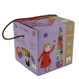 Djeco Tekturowe klocki Zwierzęta - Klocki - miniaturka - grafika 1