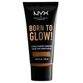 Podkłady do twarzy - NYX Professional Makeup Born To Glow Naturally Radiant Foundation 16.7 Warm Mahogany - miniaturka - grafika 1