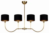 Lampy sufitowe - Lampa wisząca 4-punktowa z mosiadzu w stylu Modern Farmhouse - miniaturka - grafika 1