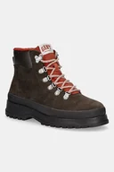 Botki damskie - Gant workery zamszowe Wintly damskie kolor brązowy na płaskim obcasie lekko ocieplone 31543082 - miniaturka - grafika 1