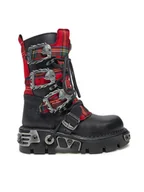 Glany damskie - NEW ROCK Glany M-391T-S1 Czarny - miniaturka - grafika 1