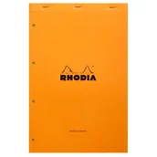 Notesy i bloczki - Audit Pad Rhodia N°19 A4+ 21x31,8 cm, pomarańczowy - miniaturka - grafika 1