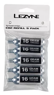 Lezyne Lezyne 16g CO2 Cartridge 5 Pack - Części rowerowe - miniaturka - grafika 1