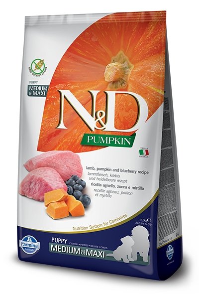 Farmina N&D Pumpkin Lamb&Blueberry Puppy Medium&Maxi 12 kg