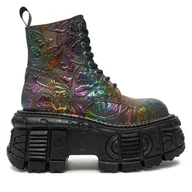 Glany damskie - Glany NEW ROCK M-MILI084C-S21 Kolorowy - miniaturka - grafika 1