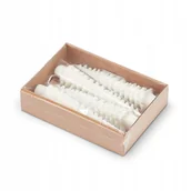 Świeczniki - ZESTAW 4 ŚWIEC do Świecznika CHOINKA 15cm BIAŁA - miniaturka - grafika 1