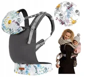 Nosidełka dla dzieci - Momi Nosidełko tekstylne z kapturem 6Y40AP 6Y40AP SAM  One size - miniaturka - grafika 1