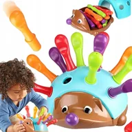 Zabawki sensoryczne - KingSzop Edukacyjny Jeżyk Sorter Sensoryczny Montessori Nauka i Zabawa - miniaturka - grafika 1