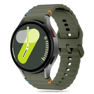 Akcesoria do smartwatchy - Pasek TECH-PROTECT Silicone Sport do Samsung Galaxy Watch 4/5/5 Pro/6/FE Zielony - miniaturka - grafika 1