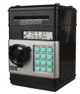 Sejf Skarbonka Bankomat na Monety Banknoty na Kod Wpłatomat + PIN - Skarbonki Sejf Skarbonka Bankomat na Monety Banknoty na Kod Wpłatomat + PIN - Skarbonki - miniaturka - grafika 1