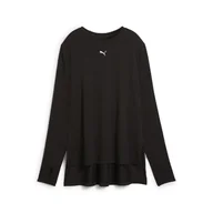 Koszulki sportowe damskie - Damska koszulka oversize MODEST PUMA Black - miniaturka - grafika 1