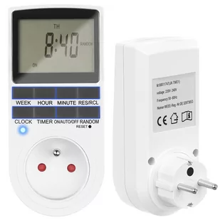 Programator Czasowy Włącznik Wyłącznik Timer LCD ISO TRADE - Inne akcesoria audio-wideo - miniaturka - grafika 1