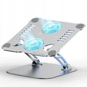 Podkładki chłodzące pod laptopa - LPUNCD ERGONOMICZNY STOJAK NA LAPTOPA Z RGB WENTYLATOREM LAPTOPY 10-17 CALI - miniaturka - grafika 1