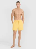 Kąpielówki męskie - 4F Spodenki plażowe męskie - żółte L - miniaturka - grafika 1