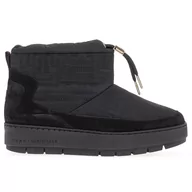 Botki damskie - Buty Tommy Hilfiger Tommy Monogram Snowboot FW0FW07637-BDS - czarne - miniaturka - grafika 1