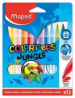 Przybory szkolne - Maped Meped Flamastry 12kol Colorpeps Jungle pudełko 845420 COREX - miniaturka - grafika 1