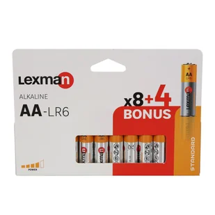 Bateria alkaliczna L1 LR6 AA 12 szt. LEXMAN - Baterie i akcesoria - miniaturka - grafika 1