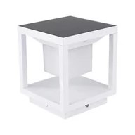 Lampy ogrodowe - Słupek Ogrodowy Solarny V-TAC 2W LED 2-funkcje IP65 Biały VT-11022 3000K 90lm 3 Lata Gwarancji - miniaturka - grafika 1