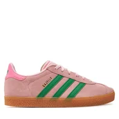 Buty dla dziewczynek - Sneakersy adidas Gazelle J JP7128 Różowy - miniaturka - grafika 1