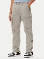 Spodnie męskie - G-Star Raw Spodnie materiałowe Core D24309-E070 Beżowy Regular Fit - miniaturka - grafika 1