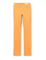 Spodnie damskie - s.Oliver Damskie spodnie jeansowe, długie, żółty, 40W / 34L - miniaturka - grafika 1