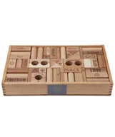 Klocki - WOODEN STORY Drewniane Klocki Peace & Love w Skrzynce – 108 elementów - miniaturka - grafika 1