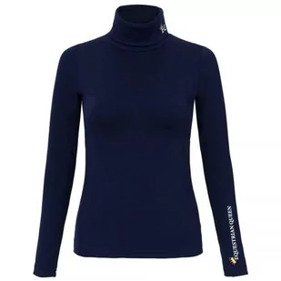 Bluza EQ.QUEEN Magdalene golf damski granatowa, rozmiar: L - Kurtki jeździeckie - miniaturka - grafika 1