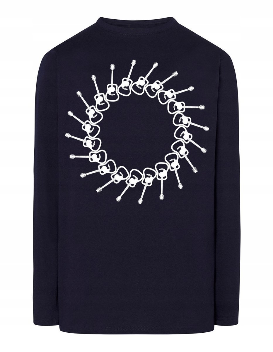Longsleeve fajny nadruk Gitara Muzyka r.S