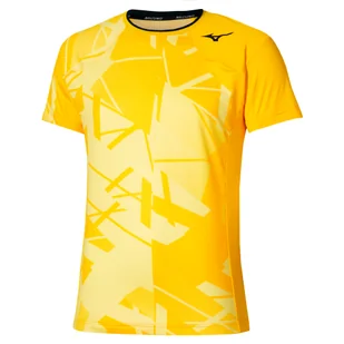 Koszulka męska Mizuno Daybreakers Shadow Graphic SS Tee M Vibrant Yellow XXL - Koszulki sportowe męskie - miniaturka - grafika 1