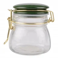 Pojemniki kuchenne - SŁOIK pojemnik SZCZELNY zielony / złoty 150ml - miniaturka - grafika 1