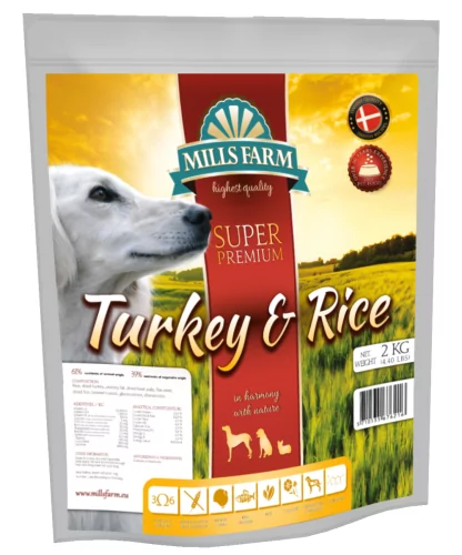 Mills Farm Turkey&Rice 2kg