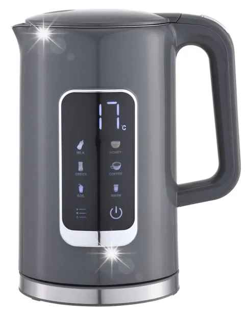 Czajnik elektryczny KETTLE 1.7L LCD 5 ustawień temperatury +kubek 450ml