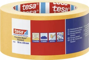 Tesa Tesa Masking Tape 50m x 50mm Stand.Prec. yellow 04344 - Folie i taśmy malarskie - miniaturka - grafika 1