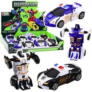 Policja robot 2w1 z napędem Mix Leantoys - model lub pojazd - Samochody i pojazdy dla dzieci - miniaturka - grafika 1