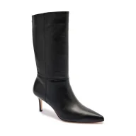 Kozaki damskie - LAUREN RALPH LAUREN Skórzane kozaki na szpilce LEANNAH - miniaturka - grafika 1
