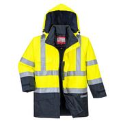 Odzież robocza - Portwest portwest s779  bizflame deszczu ostrzegawcza ochronna kurtka zgodnie z normą Multi, 1 sztuki, żółty, żółty S779YNRS - miniaturka - grafika 1