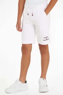 Spodnie i spodenki dla chłopców - Tommy Hilfiger szorty dziecięce kolor biały - grafika 1