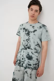Koszulki męskie - Jack & Jones Produkt by Produkt by t-shirt bawełniany kolor zielony wzorzysty - grafika 1