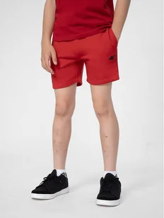 4F Szorty sportowe 4FJSS23TSHOM048 Czerwony Regular Fit - Spodenki damskie - miniaturka - grafika 1